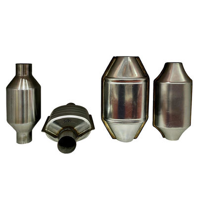 Convertisseur SUS409 catalytique argenté à trois voies pour le traitement d'échappement